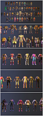 堡垒之夜全套角色人物3D模型 500多个角色模型带贴图  FBX格式带骨骼绑定 次世代角色模型 游戏美术素材 CG原画参考设定