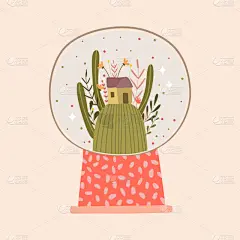 可爱的,住宅内部,舒服,组物体,矢量,式样,数码图形,时髦的,原始主义,简单