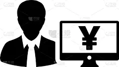 银行业,人,侧面像,计算机图标,男性,头像,商务,计算机,顾客,蜘蛛网