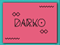 DARKO font on Typography Served #采集大赛# #平面# #字体#