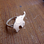 (2) Fancy - BABY Elephant Ring- Handmade Silver Ring