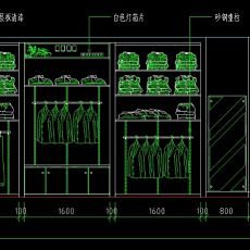 CAD工装综合性销售展厅展柜图库素材大全