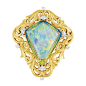 Art Nouveau Gold, Platinum, Opal, Enamel and Diamond Brooch, Shreve, Crump & Lowe Co.