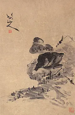 朱耷书画作品_百度百科
