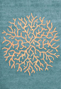 Coral pattern rug: 