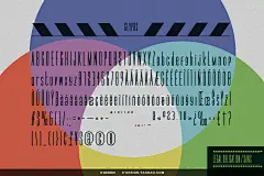 3款现代极简浓缩时尚品牌logo电影海报杂志标题无衬线英文字体
