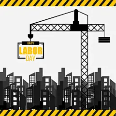 起重机封面劳动节海报高清素材 五一劳动节 国际劳动节 建筑工地 起重机 免抠png 设计图片 免费下载