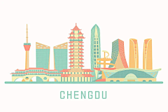 固态病体采集到建筑插画
