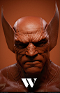 Super Colors Series | W, Andre Holzmeister : Super Colors is a return to my teenage years in which I was drawing superheroes all day, had a blast of fun making them, they are rendered originally at 6K resolution, and models are just the bust and they will