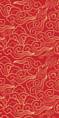 中式古风古典青花瓷纹理花纹水墨底纹背景AI矢量印刷图案设计素材 (235)