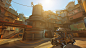 Overwatch : Junkertown, Andrew Klimas : I had the pleasure of creating and set dressing the architecture, along with establishing the in-game look for the city portion of Junkertown. I also created the gate and outer walls of the city.

All Overwatch maps