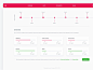 Timeline - Material Design Ui Kit material shadows white minimal clean graphs data business app saas website web design