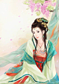 【发图分享】插画师沐澜‧飞霜‧青毓的美图_古装手绘美女图片吧_百度贴吧
