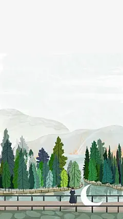 壁纸精选| 小清新插画风景高清壁纸 : 一只船孤独的航行在海上，它既不寻求幸福，也不逃避幸福，它只是向前航行，底下是沉静碧蓝的大