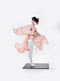 动作分享｜汉服拿蹴鞠的动作