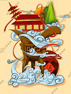 白酒包装酿酒插画图片设计图__包装设计_广告设计_设计图库_昵图网nipic.com
