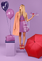 Pantone - Color of the Year 2014 : For the launch of 2014 Color of the Year the focus the idea was to design a campaign that convey a color statement. 5 iconic images are created around the name of the Color: Radiant Orchid. 11 more are created with the i