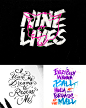 Lettering Collection 2 : A collection of miscellaneous lettering work completed throughout 2015