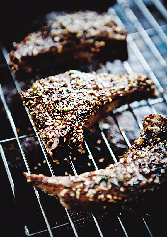 Grilled za'atar lamb...