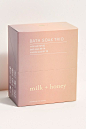 Slide View 2: Milk + Honey Bath Soak Trio