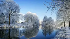 冬季清新唯美雪景桌面壁纸