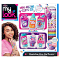 My Look Sparkling 女孩时尚盲盒玩具宝石唇部护理吊坠新款