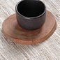 【平田】小号茶杯垫 创意杯垫 原生态杯垫 荔枝原木 手工 木杯垫