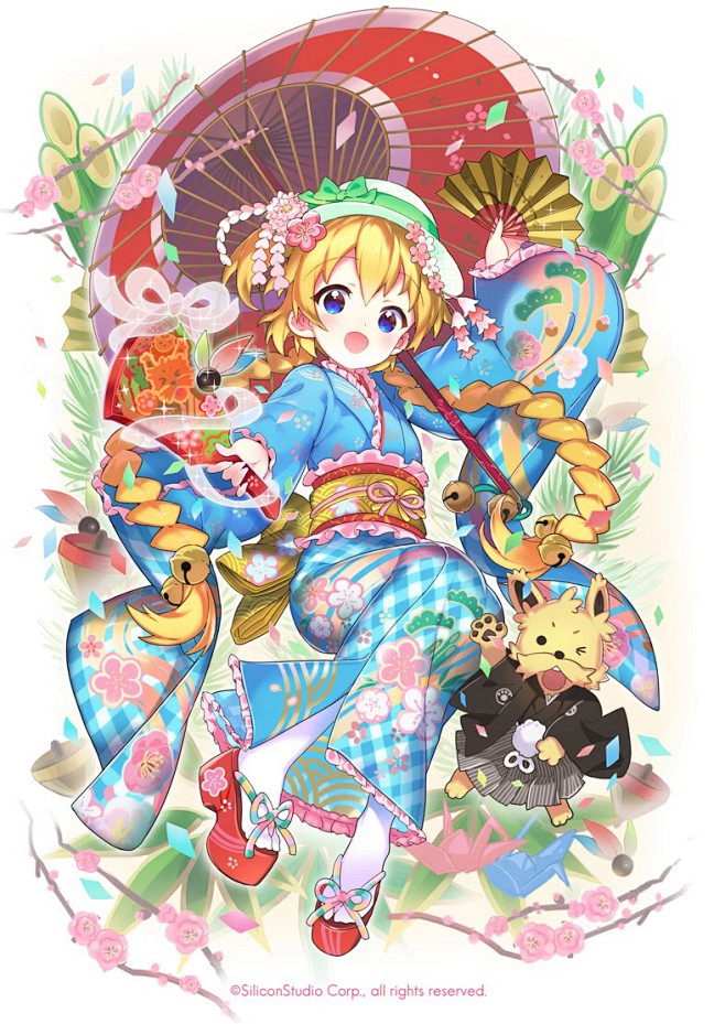 动漫二次元少女和服