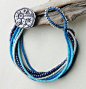 Erin Siegel Jewelry on Flickr藍色系多層次串珠手鍊