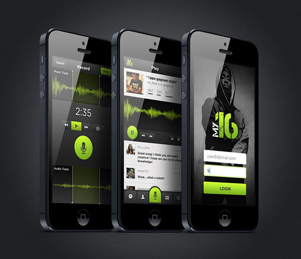 88个音乐App的概念化界面设计欣赏
