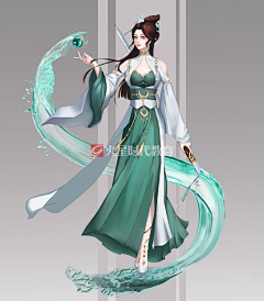 Mars游戏星球采集到【2-古风】游戏原画角色立绘