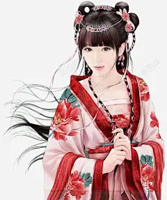 古风女娇小女子古风立绘高清素材 古风 女子 娇小 免抠png 设计图片 免费下载