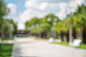 Abstract blur city park bokeh background