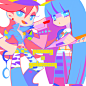 Twin Pack+ : Panty & Stocking with Chuck + galaxxxy