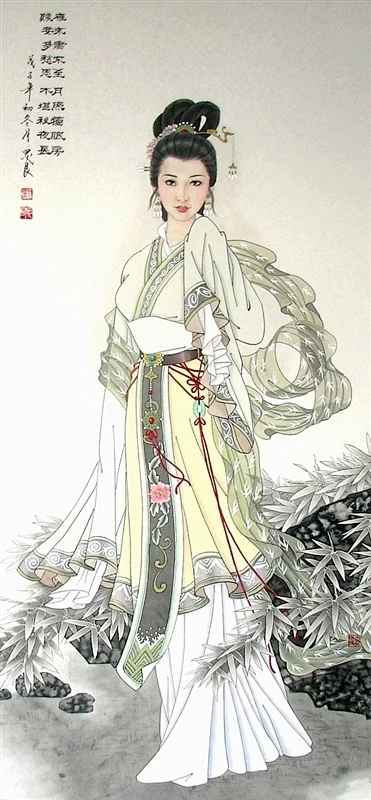 古代仕女图-花瓣网