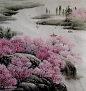 插画手绘 国画 《精美的彩墨山水》风景组图#水墨丹青# #工笔#