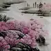 江水孤寂，两岸墨绿
