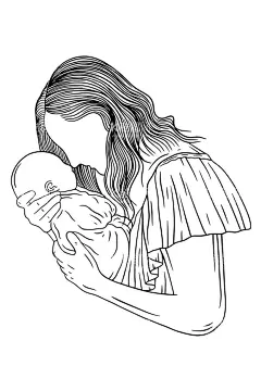 母爱插画   - 源文件下载【酷图网】母爱插画,妈妈抱孩子,线描母子,线描母女,线描母爱,漫画风母爱,母亲节插画,母亲与婴儿,新生儿插画,