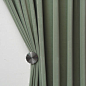 Jason Luxury Plush Wool Velvet Curtains - Cream Green - Curtains Online - Discover-curtains