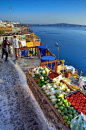 Public market of Cyclades, Greece