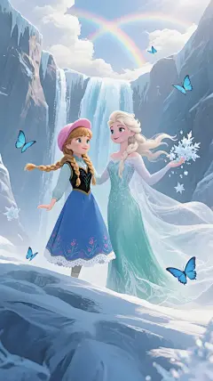 全网最美艾莎安娜壁纸！冰雪姐妹一键封神！ - 小红书