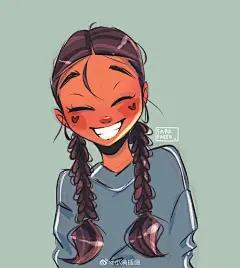 小满的插画分享
可爱女孩子的头像，看见就好想画100张临摹计划超话 安排起来Works by Sarafaber #插画分享##procreate##儿童插画#Procreate超话 ​​​​