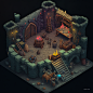 Midjourney_Prompts__gar_yl_isometric_view_of_model_dungeon_with_miniatures_and_trap_1c3e7f1a-758a-45b9-b6c8-088e68c99140_xpanx