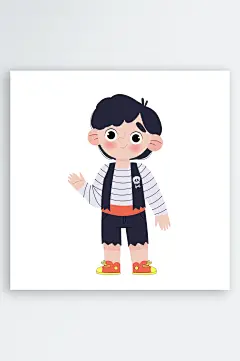 可爱卡通人物插画-众图网