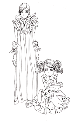 决明子  的插画 公主与管家