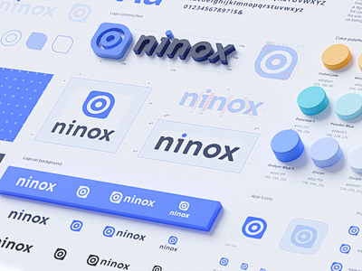 Ninox风格指南品牌标识营销图标3d风...