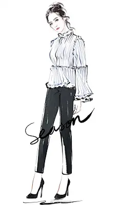 #jjseason时尚插画# ----- Happy birthday to 青春偶像、歌手、演员@宋茜 #宋茜0202生日快乐# ​​​​ #插画明星搭配# ​​​​