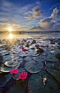Sunrise in Sampaloc Lake, Laguna, Phillippines | Awesome Philippines #美景# #摄影师#