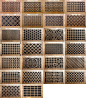Pattern Cut Wood Grills for sliding above storeage doors