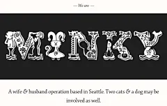 35个国外漂亮的黑白网页设计